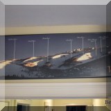 A28. Framed Vail print. 